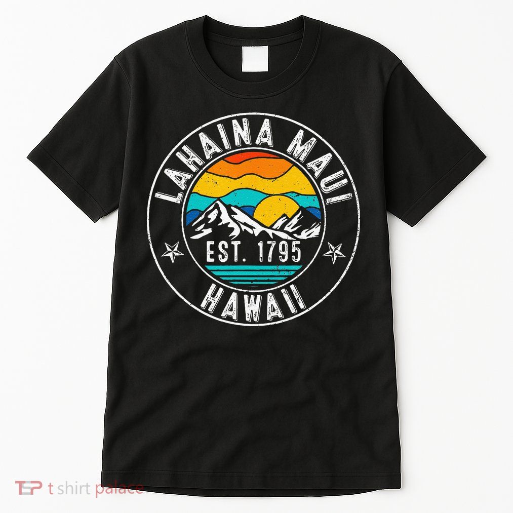 Retro 70s 80s Lahaina Maui Hawaii HI Tall T-Shirt
