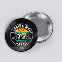 Retro 70s 80s Lahaina Maui Hawaii HI Button