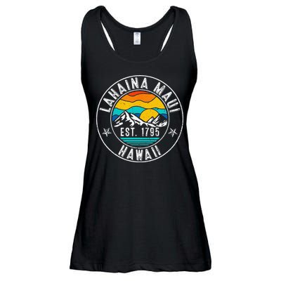 Retro 70s 80s Lahaina Maui Hawaii HI Ladies Essential Flowy Tank