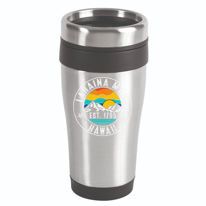 Retro 70s 80s Lahaina Maui Hawaii HI 16oz Travel Tumbler