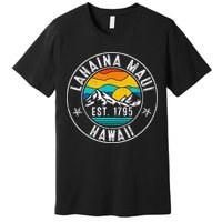 Retro 70s 80s Lahaina Maui Hawaii HI Premium T-Shirt
