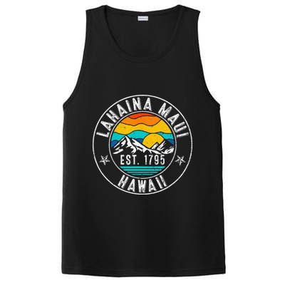 Retro 70s 80s Lahaina Maui Hawaii HI PosiCharge Competitor Tank