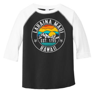 Retro 70s 80s Lahaina Maui Hawaii HI Toddler Fine Jersey T-Shirt