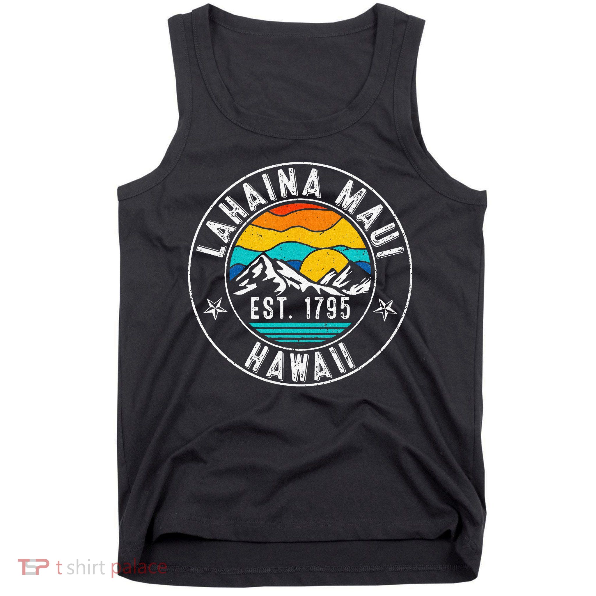 Retro 70s 80s Lahaina Maui Hawaii HI Tank Top