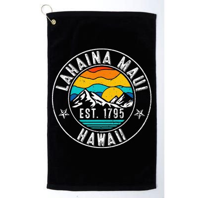 Retro 70s 80s Lahaina Maui Hawaii HI Golf Towel