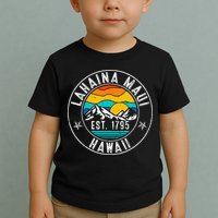 Retro 70s 80s Lahaina Maui Hawaii HI Toddler T-Shirt