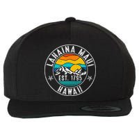 Retro 70s 80s Lahaina Maui Hawaii HI Wool Snapback Cap