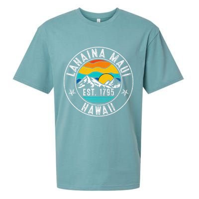 Retro 70s 80s Lahaina Maui Hawaii HI Sueded Cloud Jersey T-Shirt
