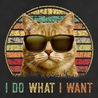 Retro 70s 80s 90s Meowy Cat I Do What I Want Funny Cat Tumbler