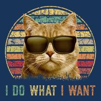 Retro 70s 80s 90s Meowy Cat I Do What I Want Funny Cat Infant Baby Jersey Bodysuit