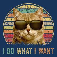 Retro 70s 80s 90s Meowy Cat I Do What I Want Funny Cat Infant Baby Jersey Bodysuit