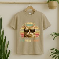 Retro 70s 80s 90s Meowy Cat I Do What I Want Funny Cat T-Shirt