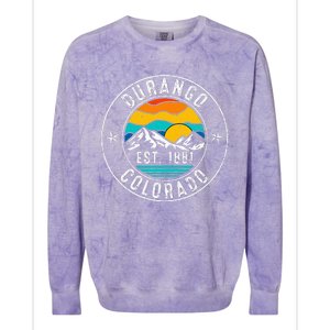 Retro 70s 80s Durango Colorado Co Colorblast Crewneck Sweatshirt