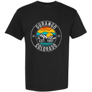 Retro 70s 80s Durango Colorado Co Garment-Dyed Heavyweight T-Shirt