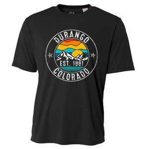 Retro 70s 80s Durango Colorado Co Cooling Performance Crew T-Shirt