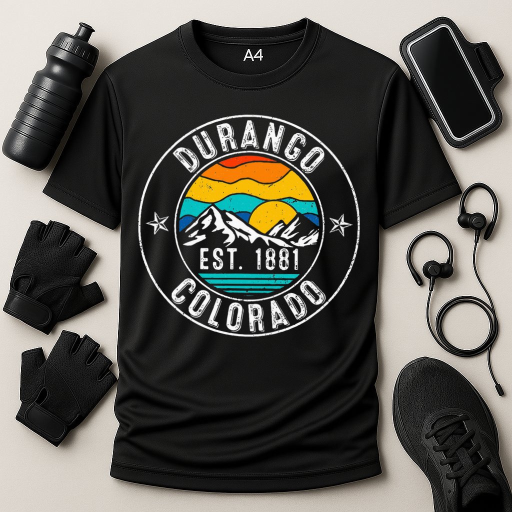 Retro 70s 80s Durango Colorado Co Performance Shirt