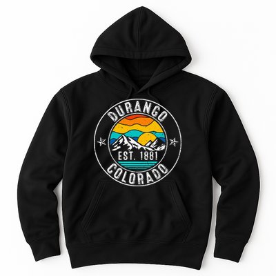 Retro 70s 80s Durango Colorado Co Hoodie