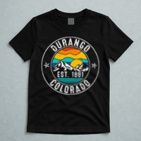 Retro 70s 80s Durango Colorado Co T-Shirt