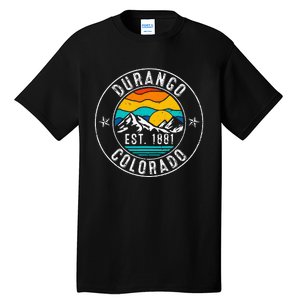 Retro 70s 80s Durango Colorado Co Tall T-Shirt