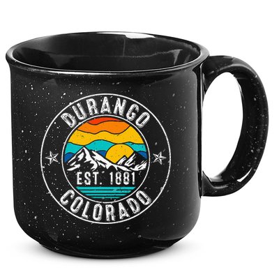 Retro 70s 80s Durango Colorado Co 15oz Campfire Ceramic Mug