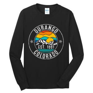 Retro 70s 80s Durango Colorado Co Tall Long Sleeve T-Shirt