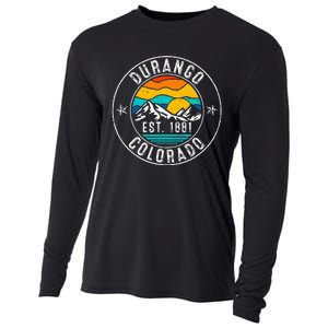 Retro 70s 80s Durango Colorado Co Cooling Performance Long Sleeve Crew