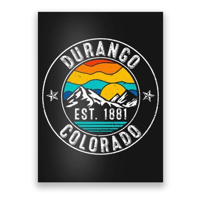Retro 70s 80s Durango Colorado Co Poster