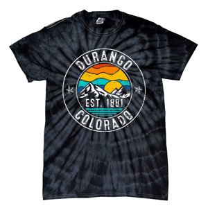 Retro 70s 80s Durango Colorado Co Tie-Dye T-Shirt