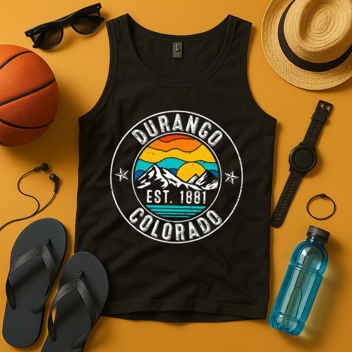 Retro 70s 80s Durango Colorado Co Tank Top