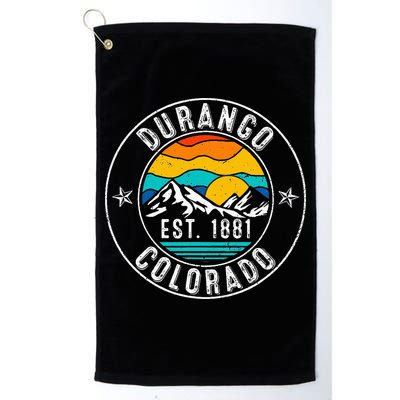 Retro 70s 80s Durango Colorado Co Golf Towel
