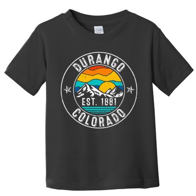 Retro 70s 80s Durango Colorado Co Toddler T-Shirt