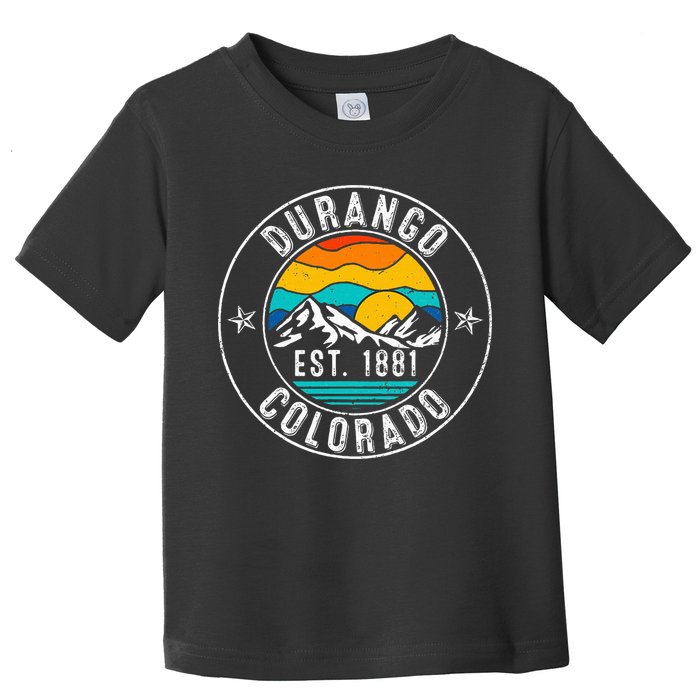 Retro 70s 80s Durango Colorado Co Toddler T-Shirt