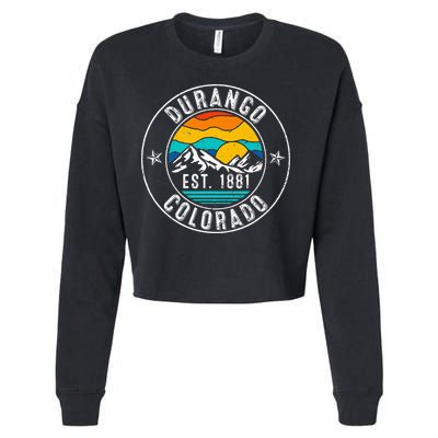 Retro 70s 80s Durango Colorado Co Cropped Pullover Crew