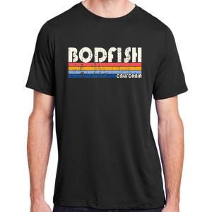 Retro 70s 80s Style Hometown Of Bodfish Adult ChromaSoft Performance T-Shirt