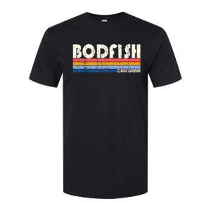 Retro 70s 80s Style Hometown Of Bodfish Softstyle CVC T-Shirt