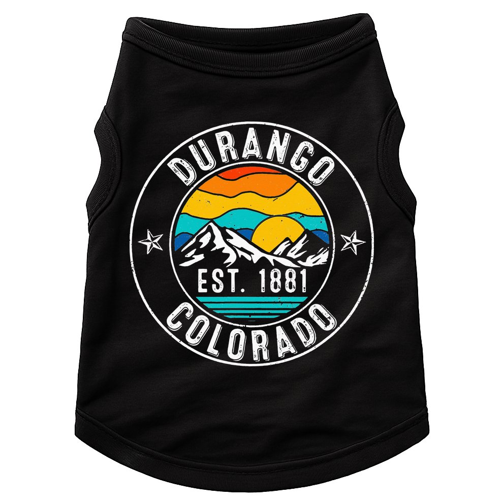 Retro 70s 80s Durango Colorado CO Doggie Tank