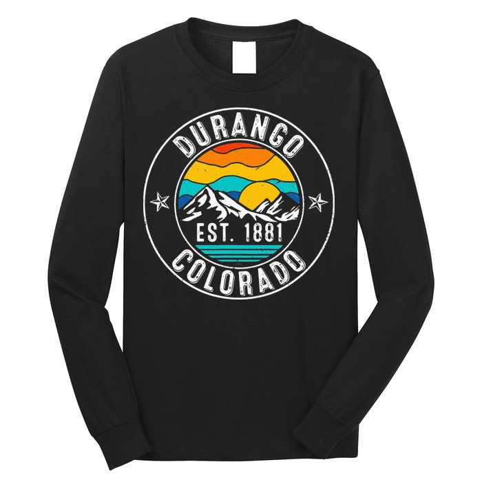 Retro 70s 80s Durango Colorado CO Long Sleeve Shirt