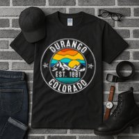 Retro 70s 80s Durango Colorado CO Tall T-Shirt