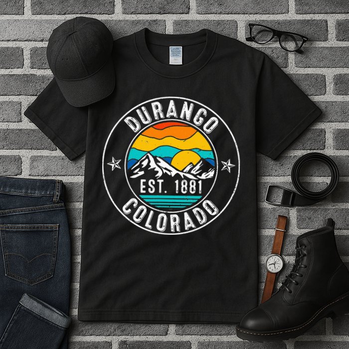 Retro 70s 80s Durango Colorado CO Tall T-Shirt