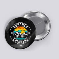 Retro 70s 80s Durango Colorado CO Button