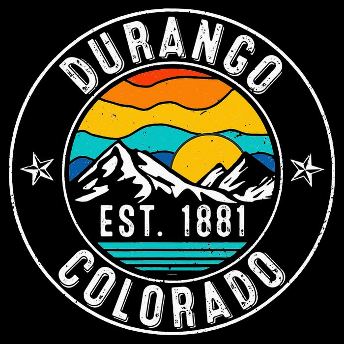 Retro 70s 80s Durango Colorado CO Flatbill Hat