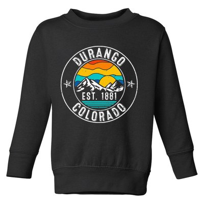 Retro 70s 80s Durango Colorado CO Toddler Sweatshirt