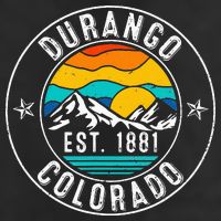 Retro 70s 80s Durango Colorado CO Golf Towel