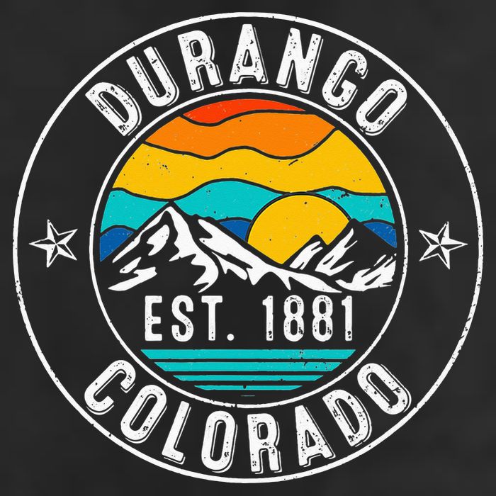 Retro 70s 80s Durango Colorado CO Golf Towel