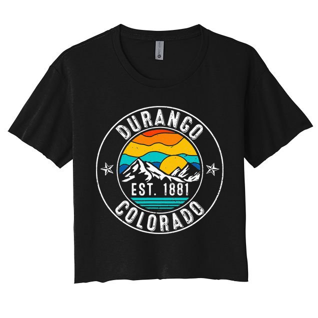Retro 70s 80s Durango Colorado CO Crop Top