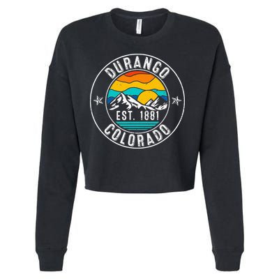 Retro 70s 80s Durango Colorado CO Cropped Pullover Crew