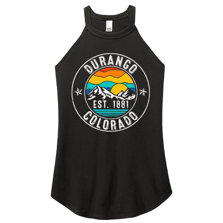 Retro 70s 80s Durango Colorado CO Women's Perfect Tri Rocker Tank