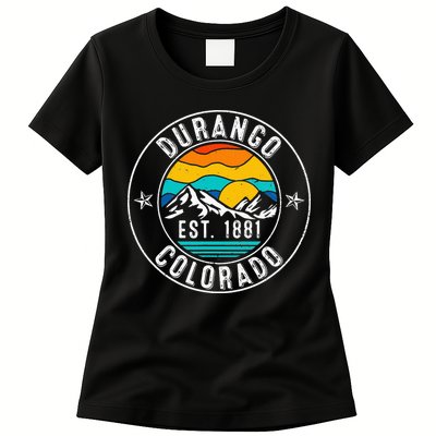 Retro 70s 80s Durango Colorado CO Womens T-Shirt