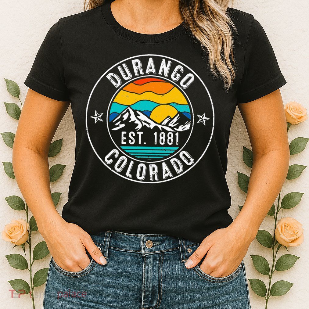 Retro 70s 80s Durango Colorado CO Womens T-Shirt