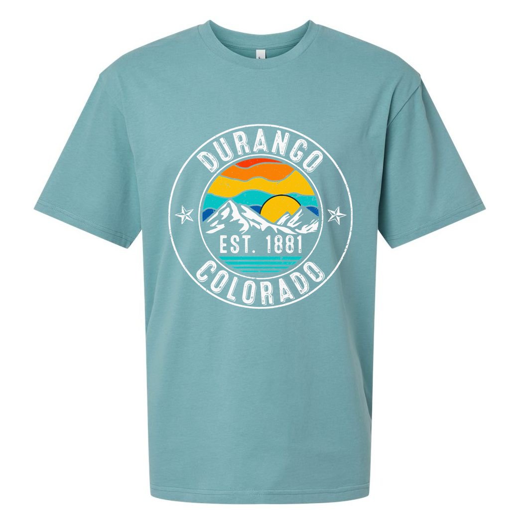 Retro 70s 80s Durango Colorado CO Sueded Cloud Jersey T-Shirt